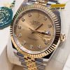 Đồng hồ Rolex Datejust 41 126333 mặt Champagne nạm kim cương