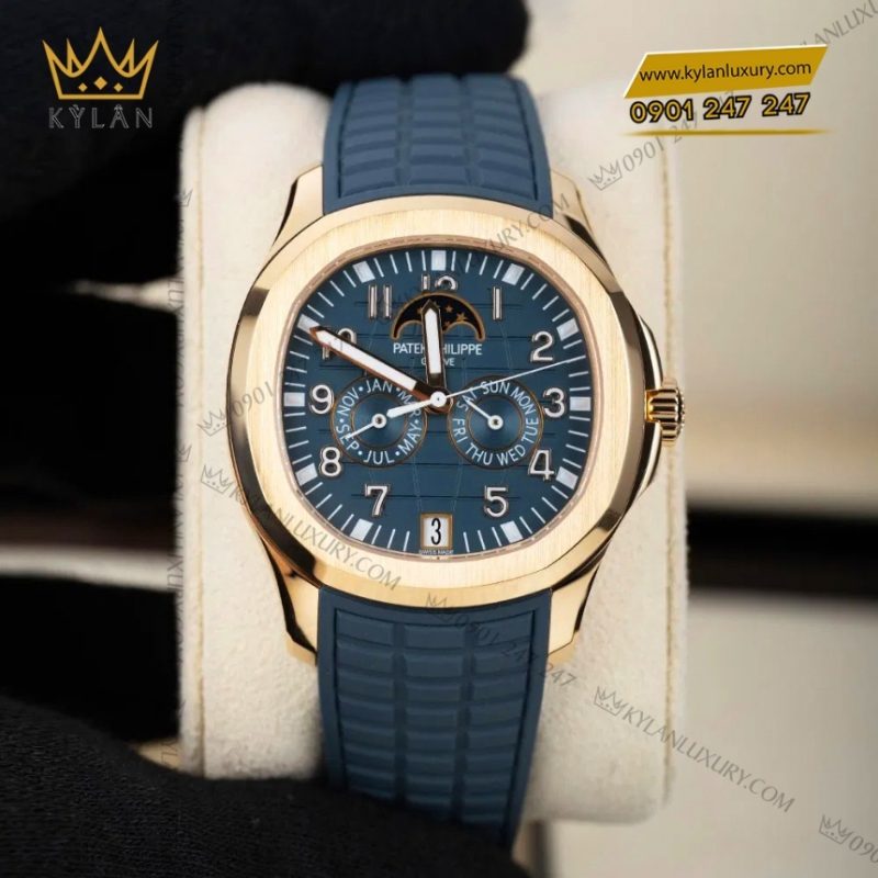 Đồng hồ Patek Philippe Aquanaut mặt xanh xám 5261R-001