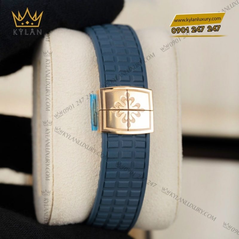 Đồng hồ Patek Philippe Aquanaut mặt xanh xám 5261R-001