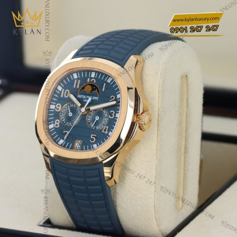 Đồng hồ Patek Philippe Aquanaut mặt xanh xám 5261R-001