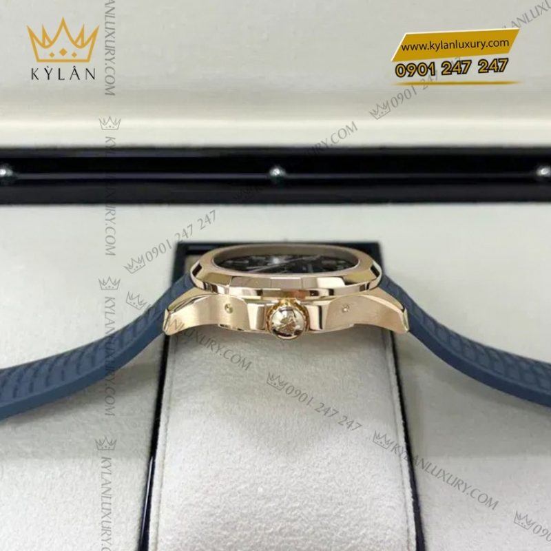 Đồng hồ Patek Philippe Aquanaut mặt xanh xám 5261R-001