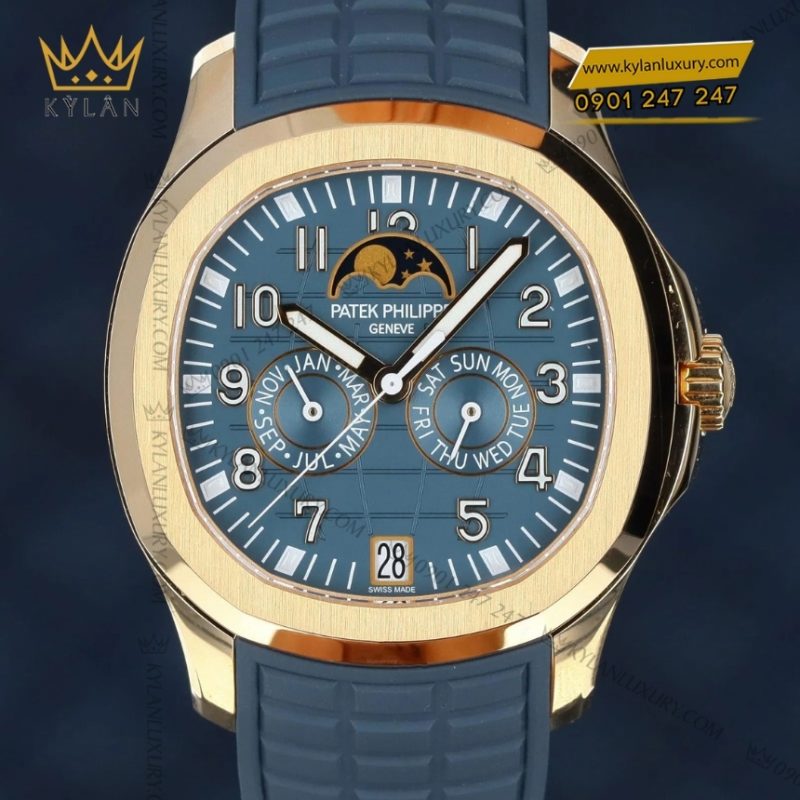 Đồng hồ Patek Philippe Aquanaut mặt xanh xám 5261R-001