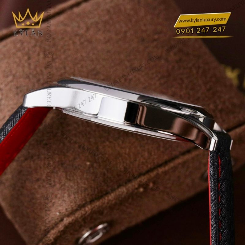Đồng hồ Patek Philippe Calatrava mặt đen phối đỏ 6007G-010