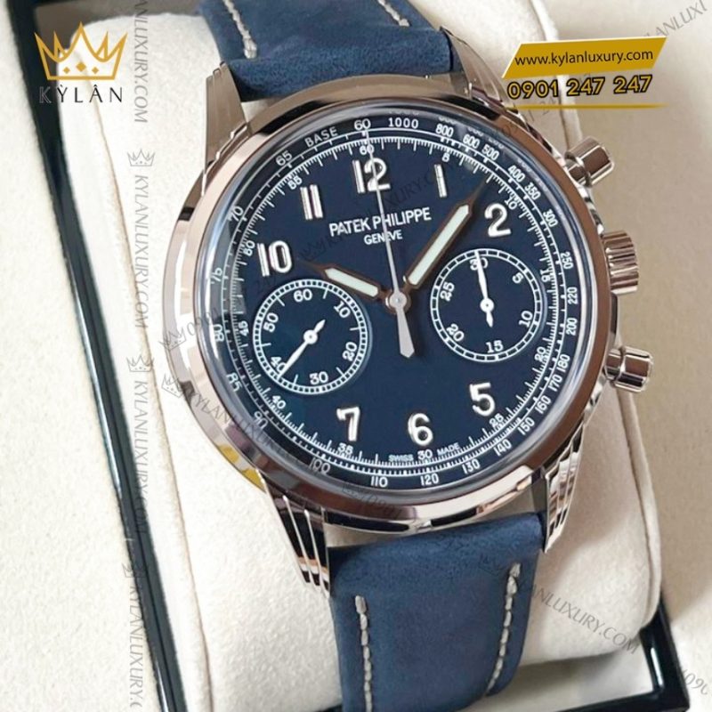 Đồng hồ Patek Philippe Chronograph mặt số xanh dương 5172G-001