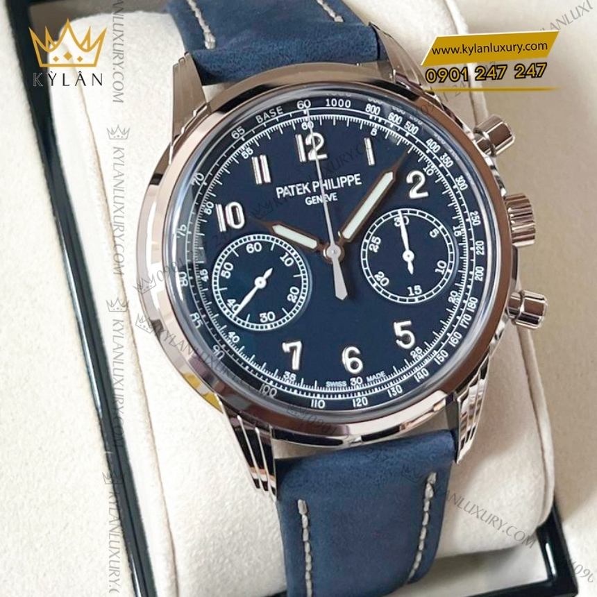 Kỳ Lân Luxury patek philippe complications 5172g 001 3 Đồng hồ Patek Philippe Chronograph mặt số xanh dương 5172G-001