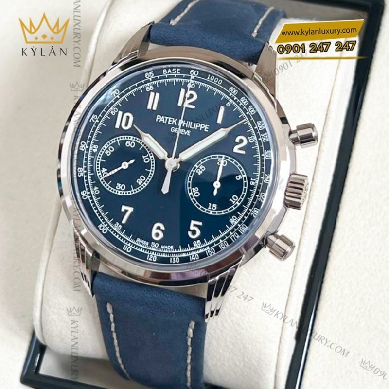 Đồng hồ Patek Philippe Chronograph mặt số xanh dương 5172G-001