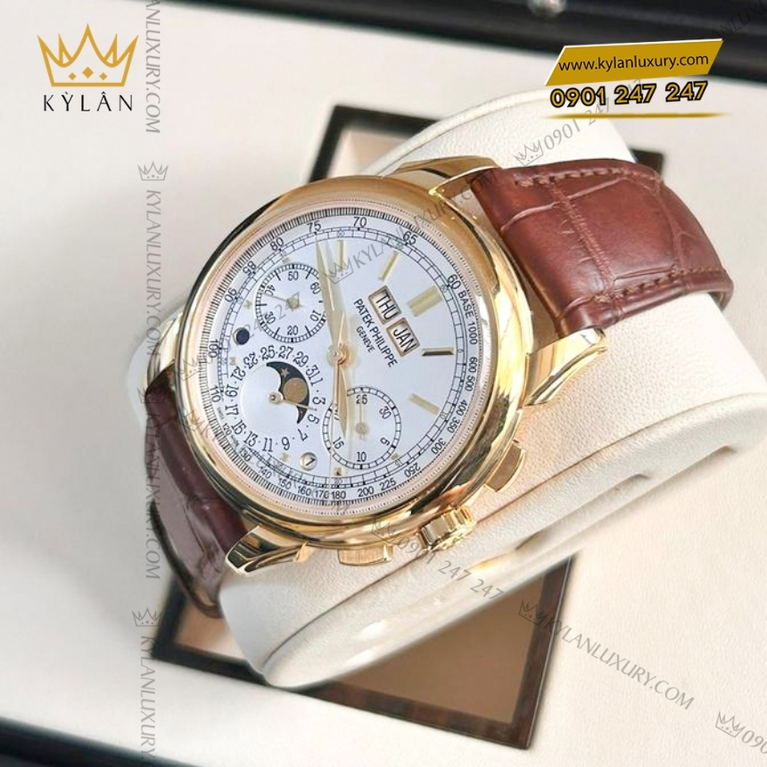 Kỳ Lân Luxury patek philippe grand complications 5270j 001 8 Đồng hồ Patek Philippe Grand Complications vàng vàng 5270J-001