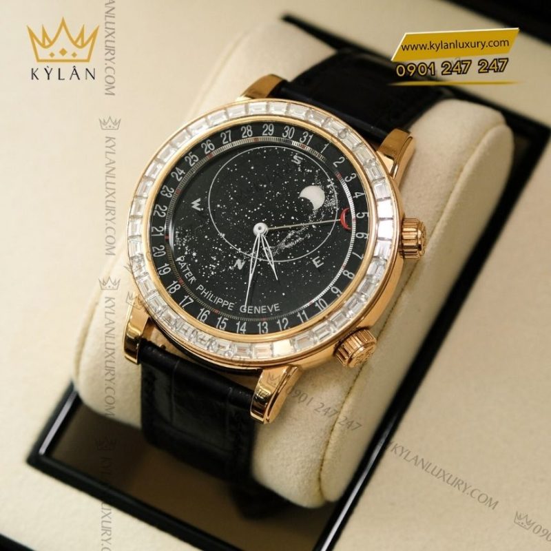 Đồng hồ Patek Philippe thiên văn vành kim 6104R-001
