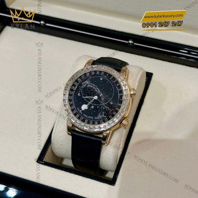Đồng hồ Patek Philippe thiên văn vành kim 6104R-001