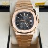 Đồng hồ Patek Philippe Nautilus vàng hồng mặt số đen 5980/1R-001