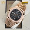 Đồng hồ Patek Philippe Nautilus vàng hồng mặt số đen 5980/1R-001
