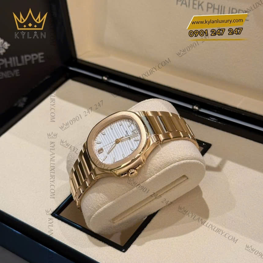 Kỳ Lân Luxury patek philippe nautilus 7118 1r 001 1 Đồng hồ Patek Philippe Nautilus mặt số bạc opaline 7118/1R-001