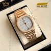 Đồng hồ Patek Philippe Nautilus mặt số bạc opaline 7118/1R-001