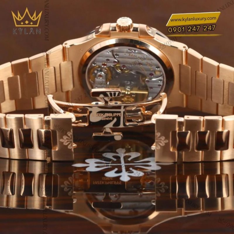 Đồng hồ Patek Philippe Nautilus vàng hồng mặt số nâu 5712/1R-001
