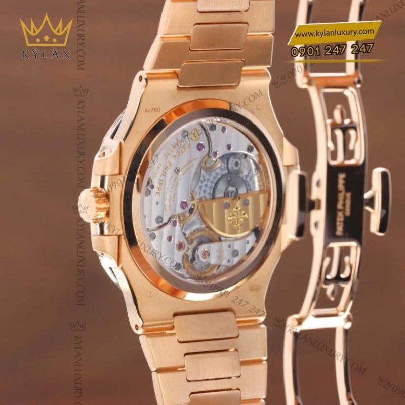 Đồng hồ Patek Philippe Nautilus vàng hồng mặt số nâu 5712/1R-001