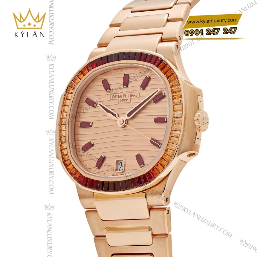 Kỳ Lân Luxury patek philippe nautilus vang hong 7118 1300r 001 6 Đồng hồ Patek Philippe Nautilus vàng hồng 7118/1300R-001