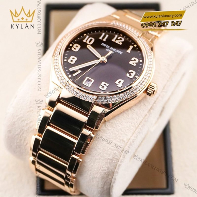 Đồng hồ Patek Philippe Twenty~4 mặt nâu sunburst 7300/1200R-001