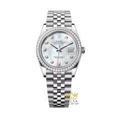 Đồng hồ Rolex Datejust 36 126284RBR-0011 mặt khảm trai, bezel đính kim cương