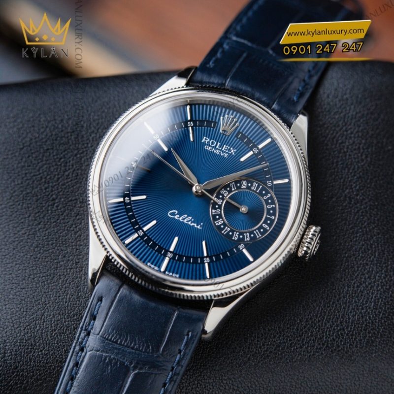 Đồng hồ Rolex Cellini Date vàng trắng 50519-0011