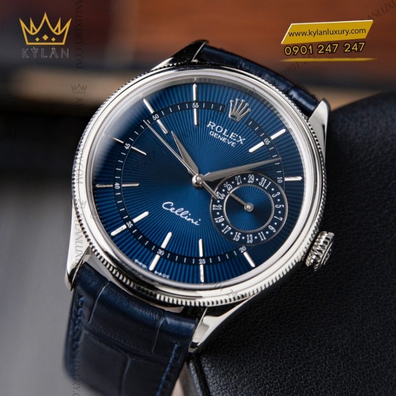 Đồng hồ Rolex Cellini Date vàng trắng 50519-0011