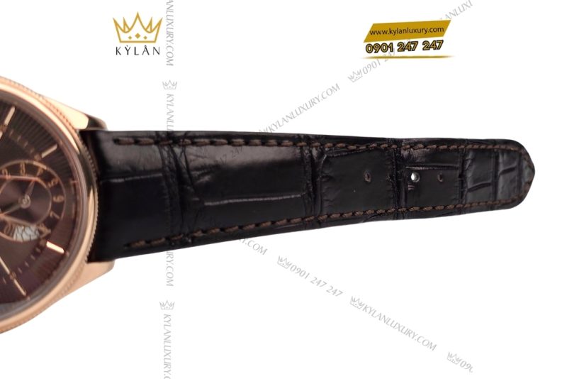 Đồng hồ Rolex Cellini Dual Time 50525-009 mặt số Chocolate