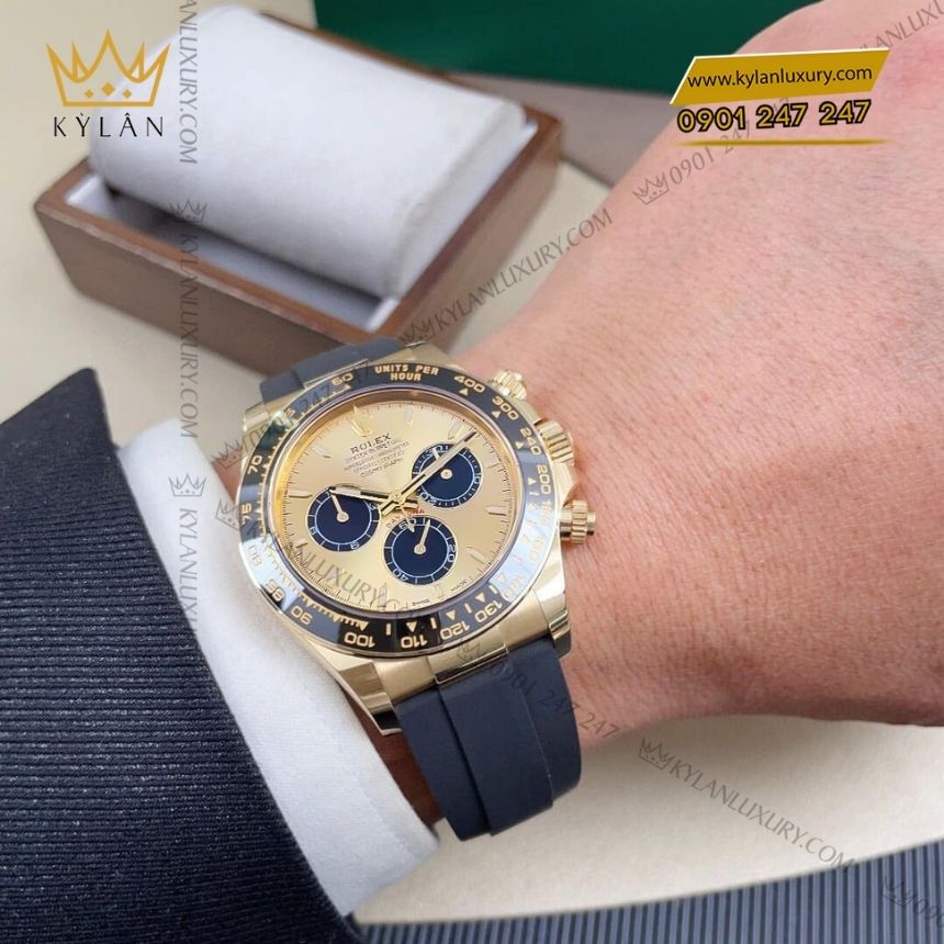 Kỳ Lân Luxury rolex cosmograph daytona 116518ln 0012 3 Đồng hồ Rolex Cosmograph Daytona vàng vàng 126518LN-0012