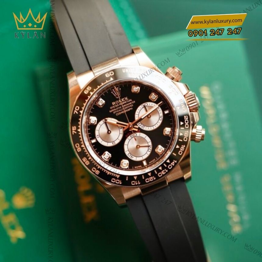 Kỳ Lân Luxury rolex cosmograph daytona 126515ln 0004 coc so kim cuong 1 Đồng hồ Rolex Cosmograph Daytona 126515LN-0004 cọc số kim cương
