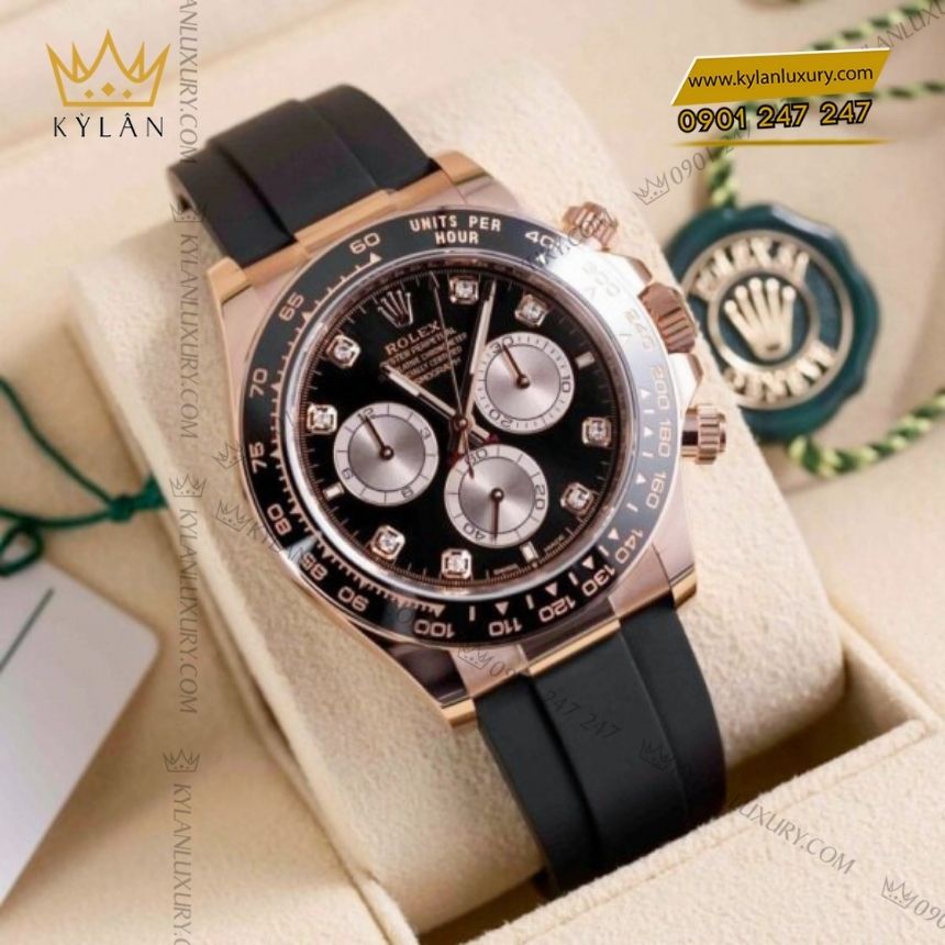 Kỳ Lân Luxury rolex cosmograph daytona 126515ln 0004 coc so kim cuong 3 Đồng hồ Rolex Cosmograph Daytona 126515LN-0004 cọc số kim cương