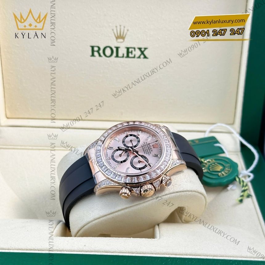 Kỳ Lân Luxury rolex cosmograph daytona 126535tbr 0002 3 Đồng hồ Rolex Cosmograph Daytona 40 126535TBR-0002 mặt số Sundust