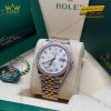 Đồng hồ Rolex Datejust 36 mặt lá cọ bạc 126281RBR-0025