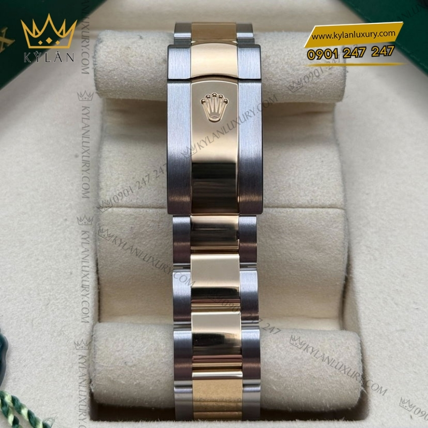 Kỳ Lân Luxury rolex datejust 126333 0021 ma moi 2022 3 Đồng hồ Rolex Datejust 41 mặt xếp gạch vàng 126333-0021