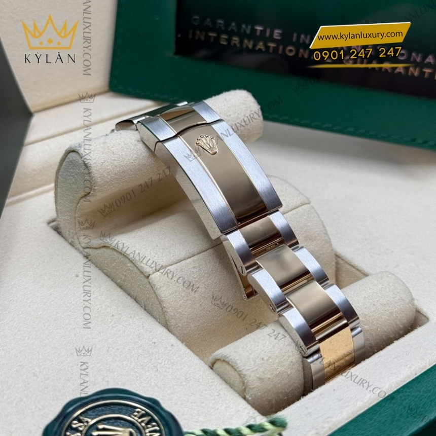 Kỳ Lân Luxury rolex datejust 126333 0021 ma moi 2022 4 Đồng hồ Rolex Datejust 41 mặt xếp gạch vàng 126333-0021