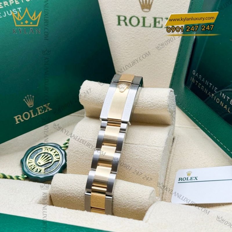 Đồng hồ Rolex Datejust 31 mặt số floral xanh olive 278273-0031