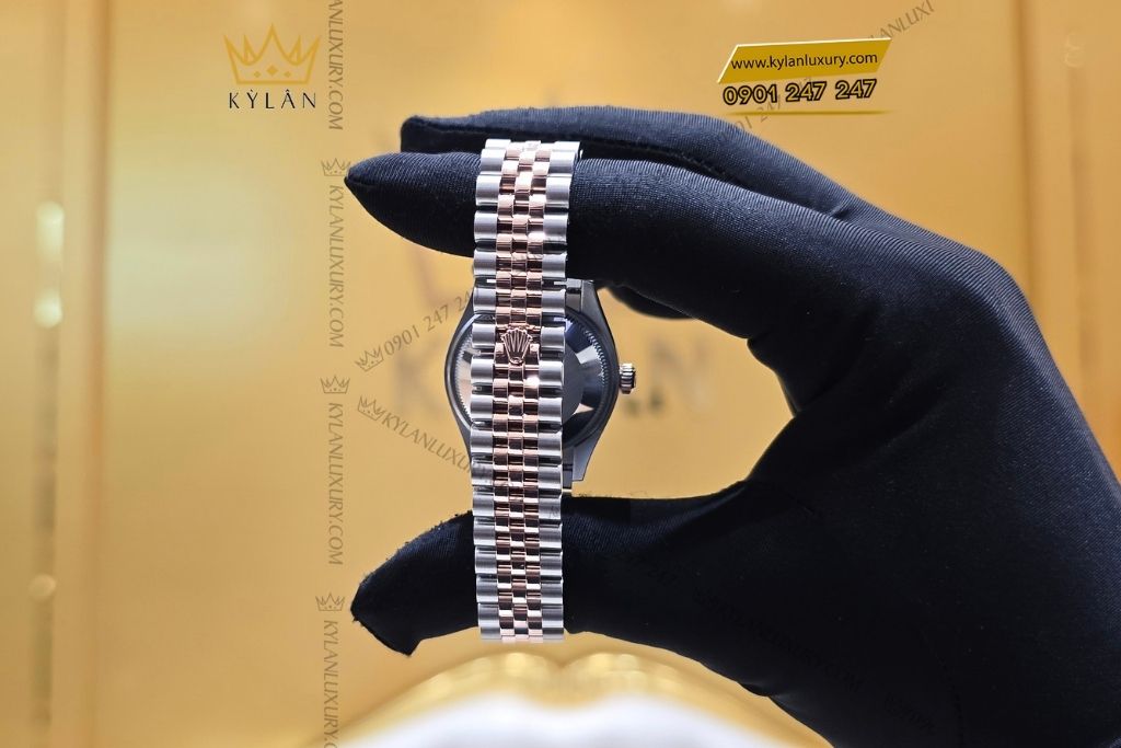 Kỳ Lân Luxury rolex datejust 31mm 278271 0016 1 Đồng hồ Rolex Datejust 31 278271-0016 màu bạc, cọc số nạm kim cương