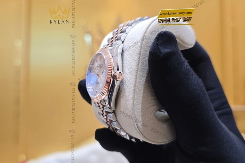Đồng hồ Rolex Datejust 31 278271-0016 màu bạc, cọc số nạm kim cương
