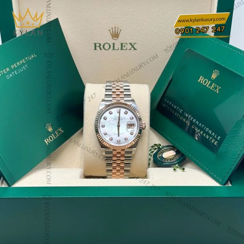 Đồng hồ Rolex Datejust 36 126231-0021 mặt khảm trai