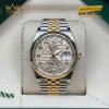 Đồng hồ Rolex Datejust 36 mặt lá cọ vàng 126233-0043