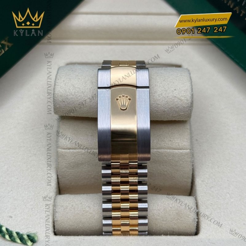 Đồng hồ Rolex Datejust 36 mặt lá cọ vàng 126233-0043