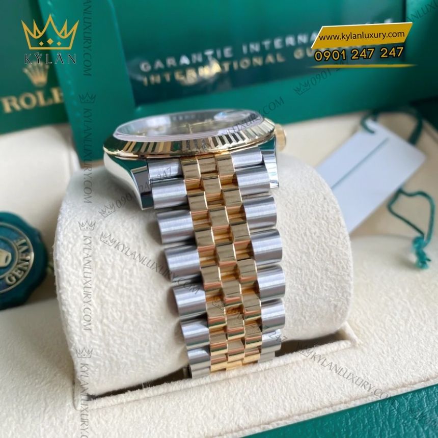 Kỳ Lân Luxury rolex datejust 36 126233 0045 9 Rolex Datejust 36 demi vàng vàng 126233-0045