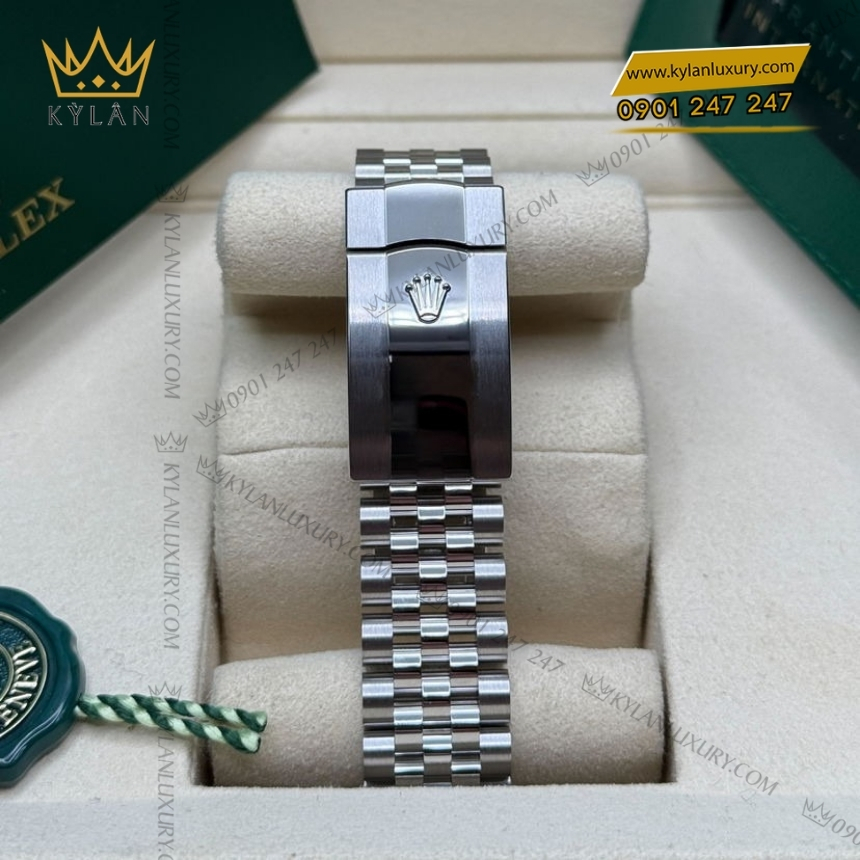 Kỳ Lân Luxury rolex datejust 36 126284rbr xanh mint vanh kim 9 Đồng hồ Rolex Datejust 36 mặt xanh mint vành kim 126284RBR-0043
