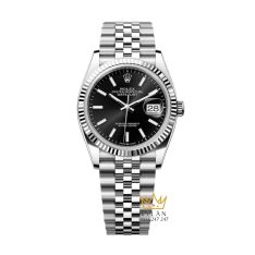 Đồng hồ Rolex Datejust 36 mặt đen cọc dạ quang 126234-0015