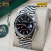 Đồng hồ Rolex Datejust 36 mặt đen cọc dạ quang 126234-0015