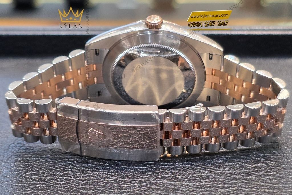 Kỳ Lân Luxury rolex datejust 41 126331 0014 mat kham trai 4 1 Đồng hồ Rolex Datejust 41 126331-0014 Mother Of Pearl mặt khảm trai