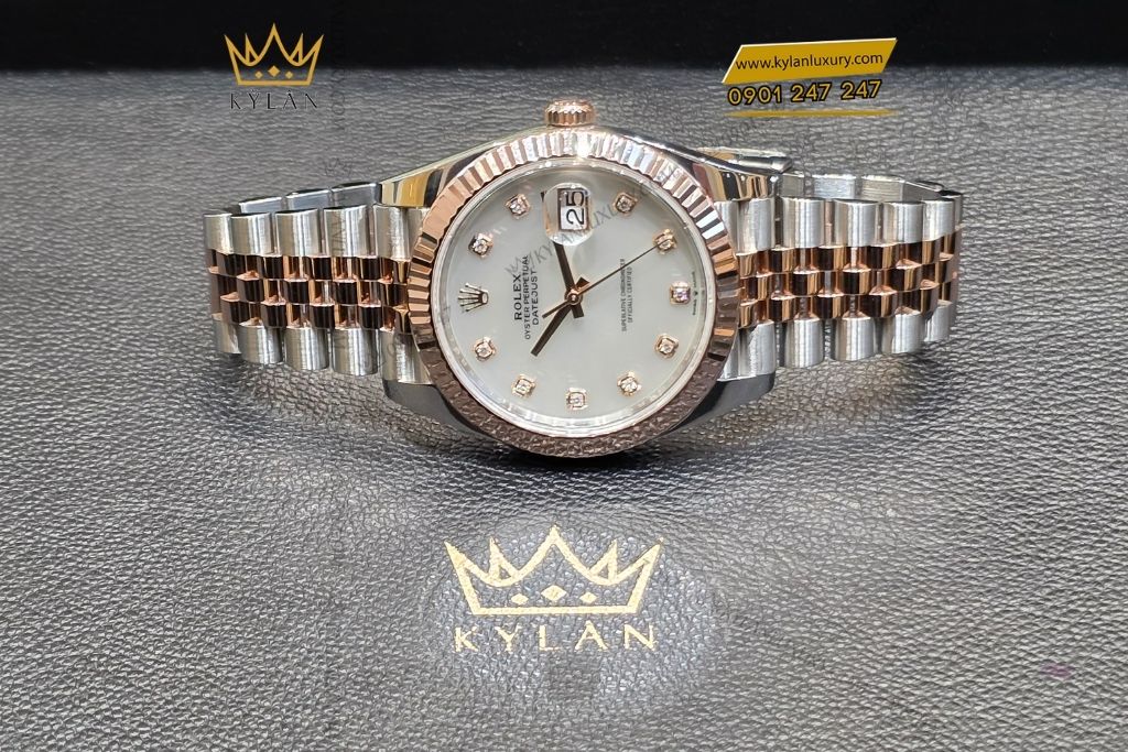 Kỳ Lân Luxury rolex datejust 41 126331 0014 mat kham trai 5 1 Đồng hồ Rolex Datejust 41 126331-0014 Mother Of Pearl mặt khảm trai