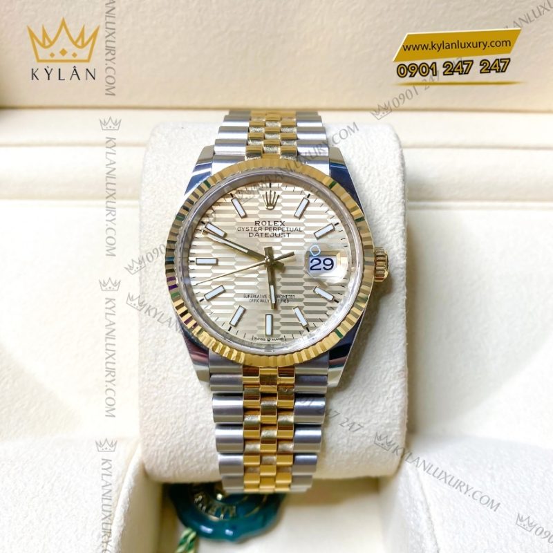 Đồng hồ Rolex Datejust 41 champagne nếp gấp 126333-0022