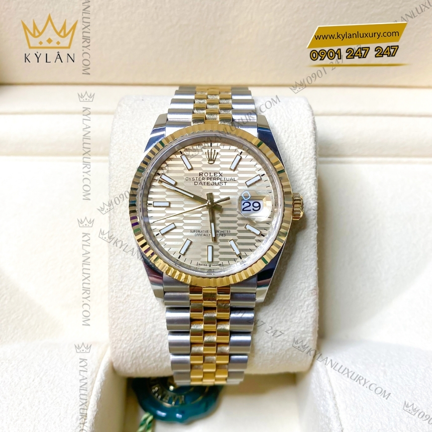 Kỳ Lân Luxury rolex datejust 41 126333 0022 champagne nep gap 5 Đồng hồ Rolex Datejust 41 champagne nếp gấp 126333-0022