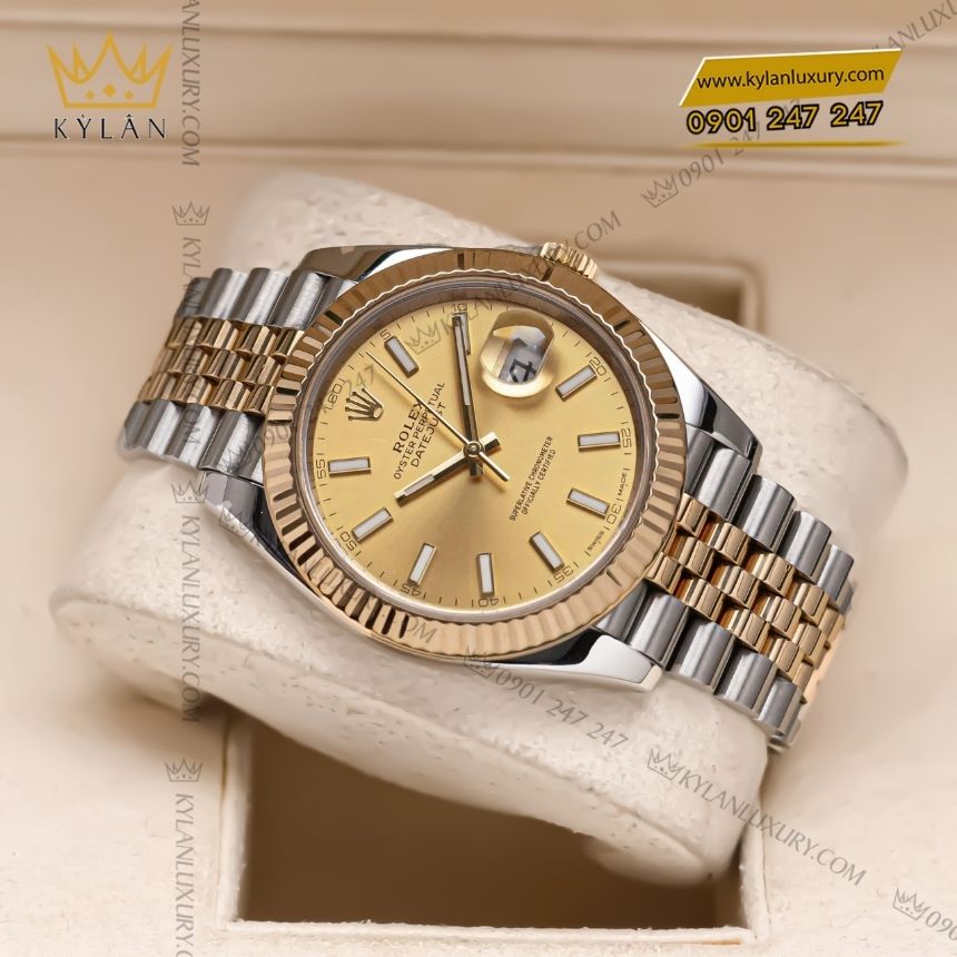 Kỳ Lân Luxury rolex datejust 41 champagne 126333 0010 6 Đồng hồ Rolex Datejust 41 Champagne 126333-0010