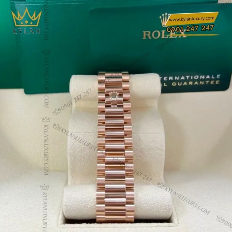 Đồng hồ Rolex Day Date 36 hồng kim cương 128235-0009