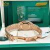 Đồng hồ Rolex Day Date 36 nâu ombré cọc kim cương 128235-0037