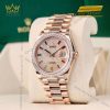Đồng hồ Rolex Day Date cọc rainbow vành kim 128345RBR-0042